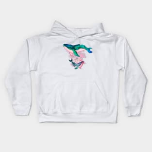 Whales in the Sky Kids Hoodie